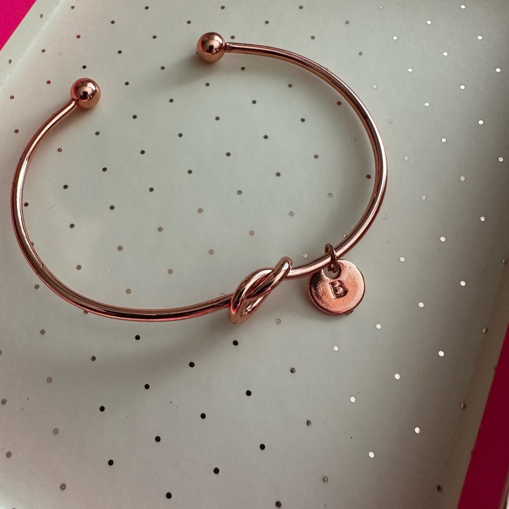 Copper B Knot Bangle